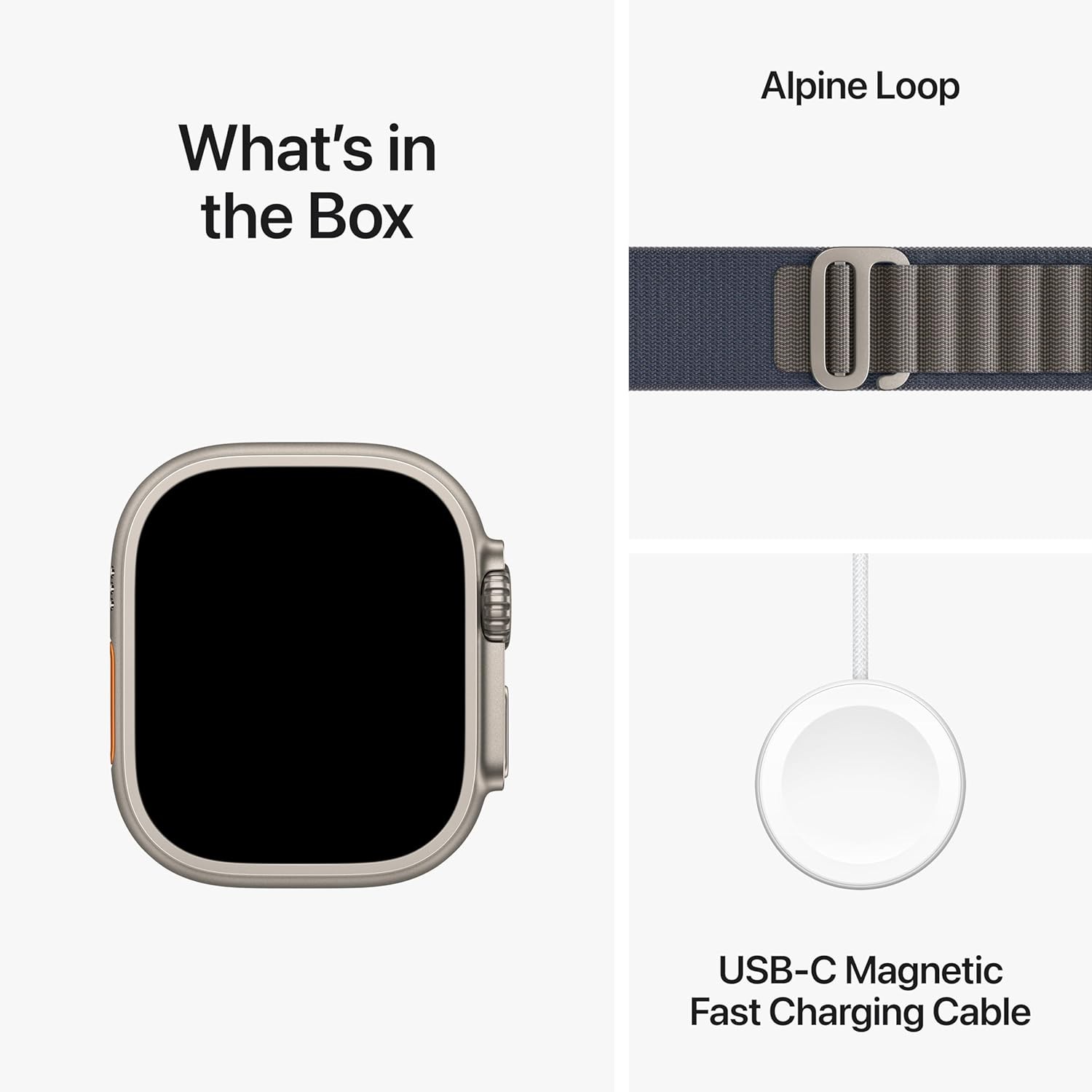 Apple Watch Ultra 2 [GPS + Cellular 49mm] Smartwatch with Rugged Titanium Case & Blue Alpine Loop Medium. Fitness Tracker, Precision GPS, Action Button, Extra-Long Battery Life, Carbon Neutral