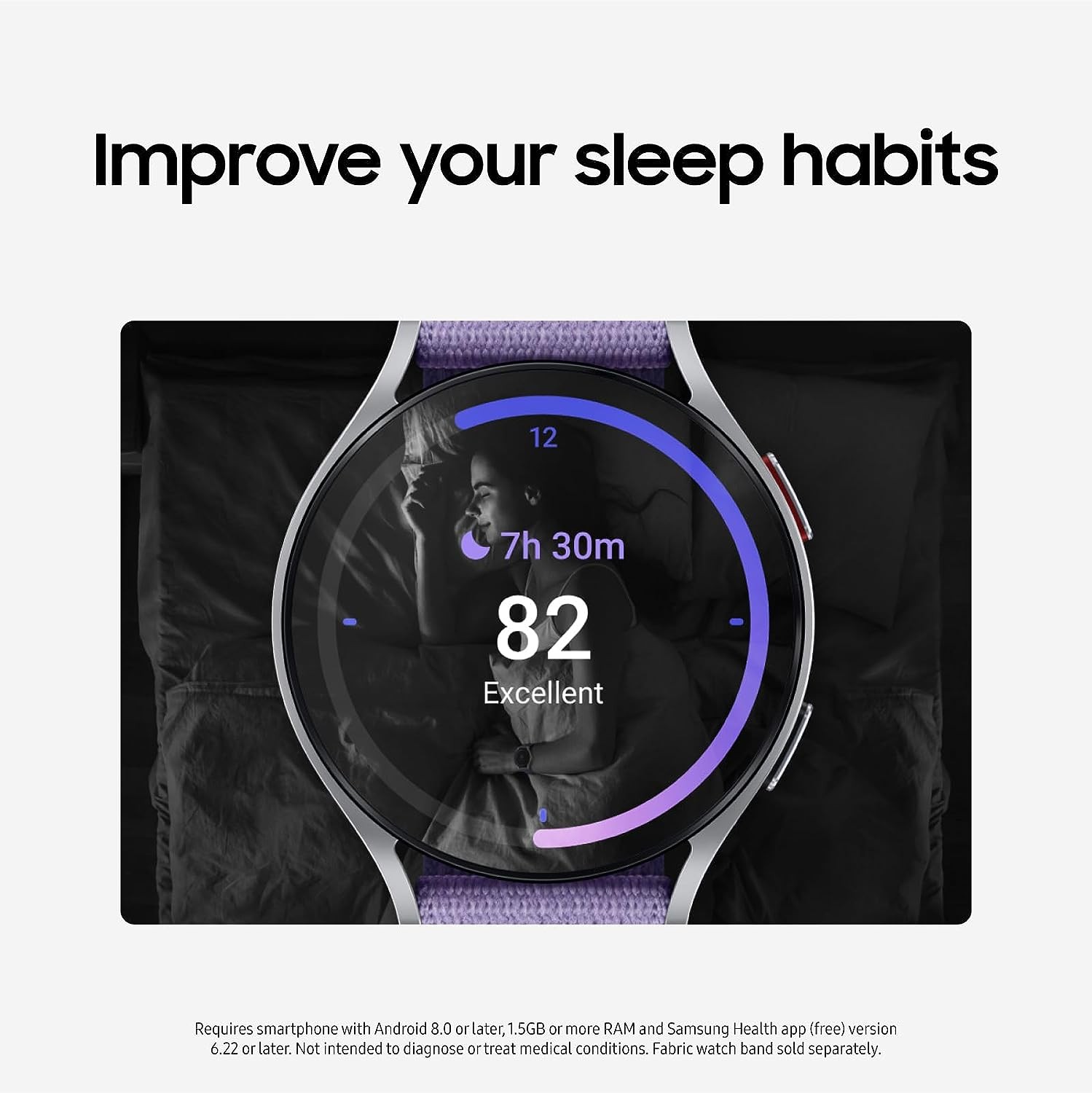 SAMSUNG Galaxy Watch 6 40mm Bluetooth Smartwatch, Fitness Tracker, Personalized HR Zones, Advanced Sleep Coaching, Heart Monitor, BIA Sensor, Health Wellness Insights, Big Screen, US Version, Graphite
