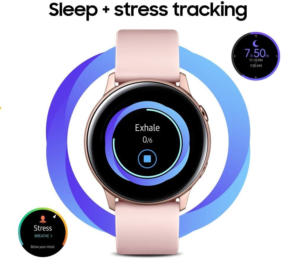 SAMSUNG Galaxy Watch Active (40MM, GPS, Bluetooth ) Smart Watch with Fitness Tracking, and Sleep Analysis - Black  (US Version)