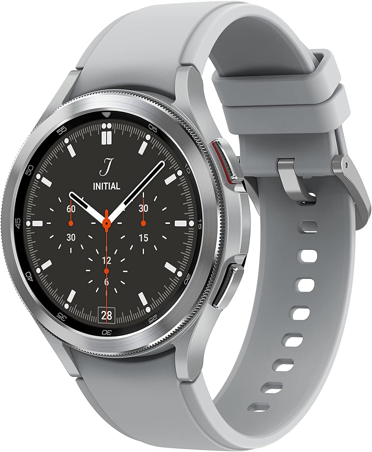 SAMSUNG Galaxy Watch 4 Classic 46mm Smartwatch with ECG Monitor Tracker for Health, Fitness, Running, Sleep Cycles, GPS Fall Detection, Bluetooth, US Version, Silver
